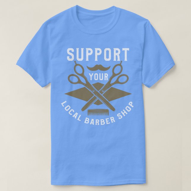 Camiseta Suportar o Compro de Barras Local (Frente do Design)
