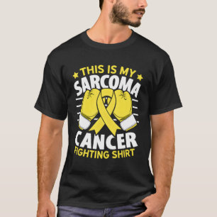 Camiseta Suportar o Guerreiro Amarelo do Friso Sarcoma Canc