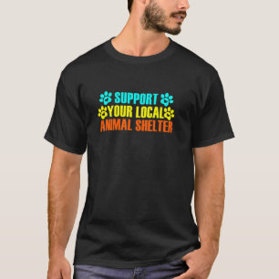 Camiseta Suportar o Salvamento Voluntário de Proteção Anima