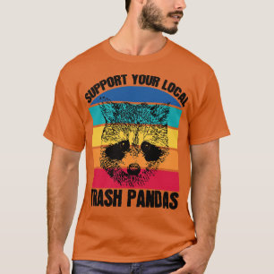 Camiseta Suportar O Seu Pavimento Local Pandas Raccoon 1