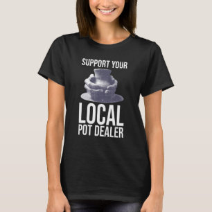 Camiseta Suportar O Seu Po De Cerâmica Vintage Do Dealer Lo