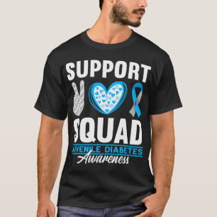Camiseta Suportar o tipo T1D de sensibilização para a diabe