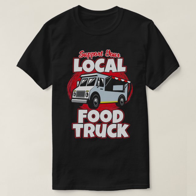 Camiseta Suportar o Truque de Comida de Lover da Comida de  (Frente do Design)