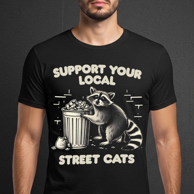 Camiseta Suportar Seus Gatos De Rua Local (Criador carregado)