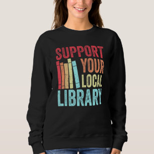 Camiseta Suportar Sua Biblioteca Local - Retro Vintage Vibe