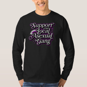 Camiseta Suportar Sua Gangue Asexual Local Ace Lgbtq Ally T