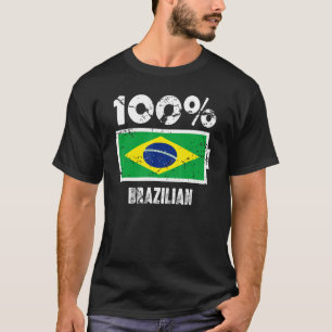 Camiseta Suporte à Bandeira do Brasil 100 Bateria Brasileir