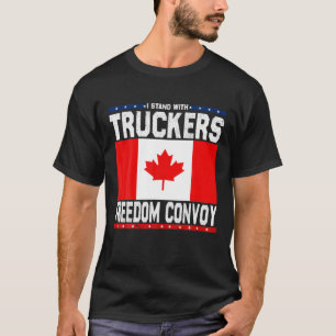 Camiseta Suporte a caminhoneiros Eu apoio o Truckers Freedo