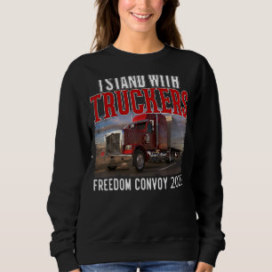 Camiseta Suporte a caminhoneiros Eu apoio o Truckers Freedo