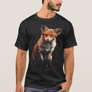 CAMISETA SUPORTE A CARACTERES DE ROUCO DE FOX DOG ANIMAL