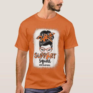 Camiseta Suporte à Consciência ADHD Sensível a Bun Leopard 