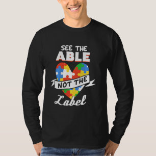 Camiseta Suporte a Deficiência de Autismo de Consciência Au