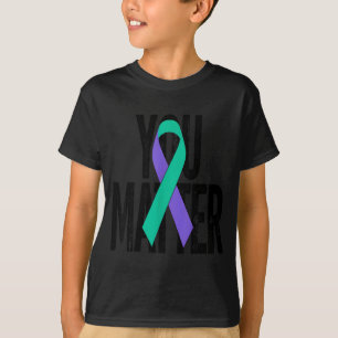 Camiseta Suporte à Faixa de Conscientização sobre Prevenção