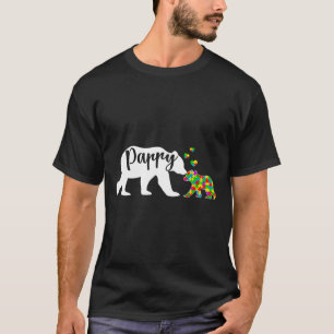 Camiseta Suporte à Família de Sensibilização do Urso de Pap