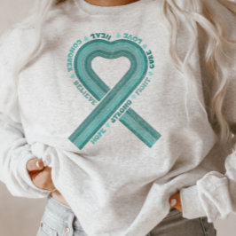 Camiseta Suporte à fita de reconhecimento do câncer de ovár