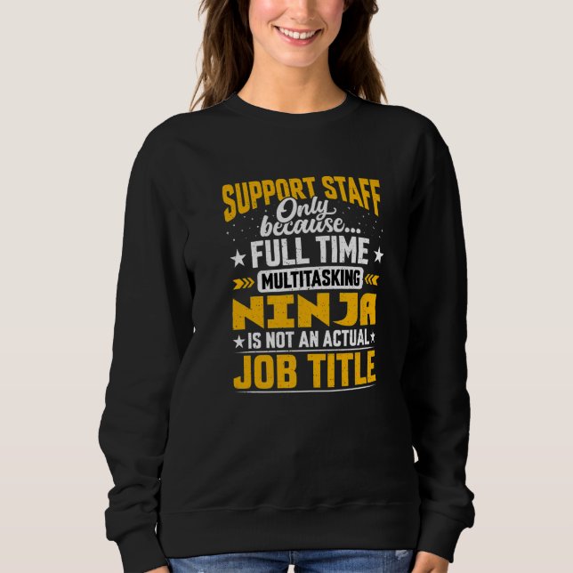 Camiseta Suporte a funcionários do título de trabalho de Fu (Frente)