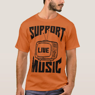 Camiseta suporte a música ao vivo