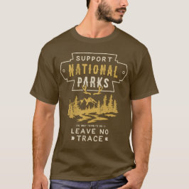 Camiseta Suporte a Parques Nacionais Sem Rastrear Clássico
