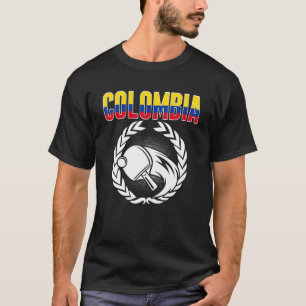 Camiseta Suporte a pinos colombianos com Tênis de Mesa da C