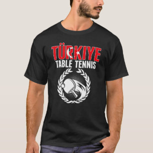 Camiseta Suporte à Seleção Turca de Tênis de Mesa
