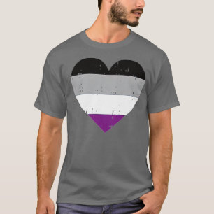 Camiseta Suporte a Sinalizador Asexual LGB Engraçado pelo P