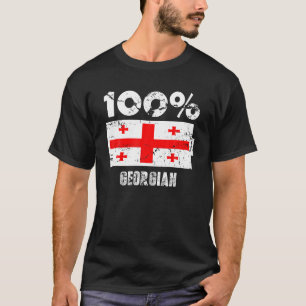 Camiseta Suporte a Sinalizador da Geórgia 100% de energia