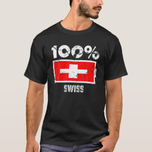 Camiseta Suporte a Sinalizador de suiça   Bateria suíça a 1