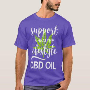 Camiseta Suporte a um estilo de vida saudável - CBD Oil Can