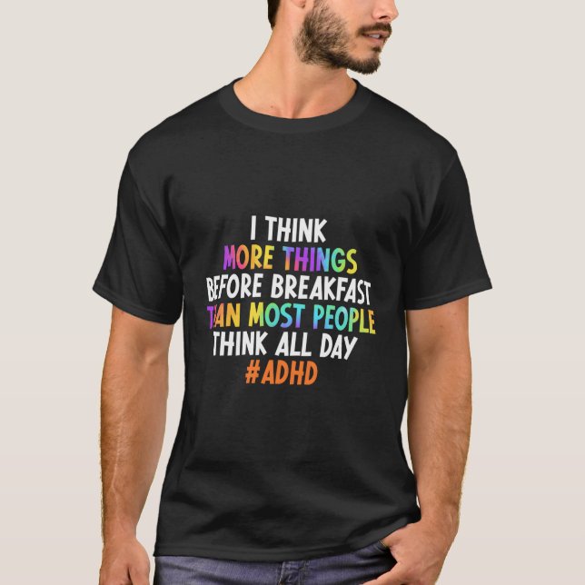 Camiseta Suporte Adhd Adhd Awarness Adhd Warrior Adhd (Frente)