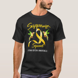 Camiseta Suporte ao Esquadrão Yellow Ribbon Spina Bifida Se