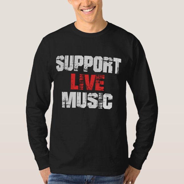 Camiseta Suporte ao Live Music (Frente)