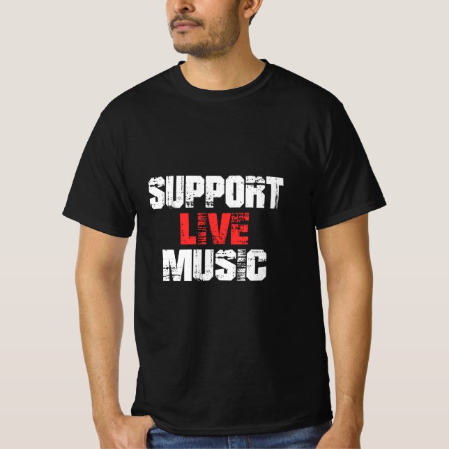 Camiseta Suporte ao Live Music (Frente)