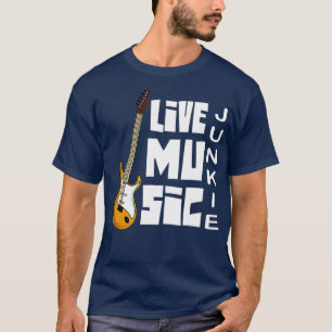 Camiseta Suporte ao Live Music Guitar Player Musical Local