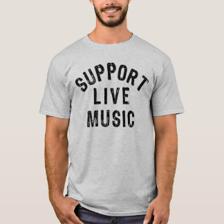 Camiseta Suporte ao Live Music, Live Banda, Concertador