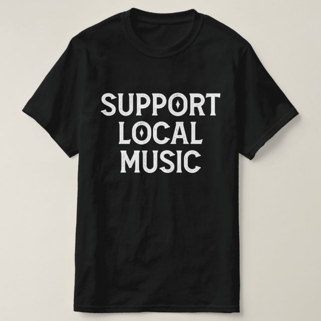 Camiseta Suporte ao Local Music Live Banda (Frente do Design)