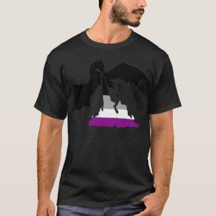 Camiseta Suporte ao mês do orgulho assexuado do dragão LG