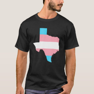 Camiseta Suporte ao Orgulho Lgbt do Trans Flag Texas