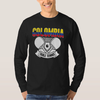 Camiseta Suporte ao Tênis de Mesa Colombiano Ping Pong
