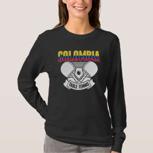 Camiseta Suporte ao Tênis de Mesa Colombiano Ping Pong