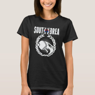 Camiseta Suporte ao Tênis de Mesa da Coreia do Sul Ping Pon