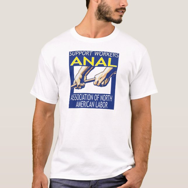 Camiseta Suporte aos funcionários por meio do ANAL (Frente)