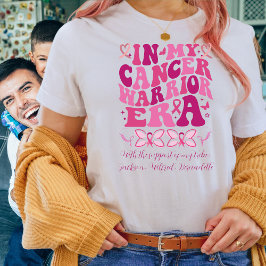 Camiseta Suporte cor-de-rosa Nome da tribo Meu Cancer Era G