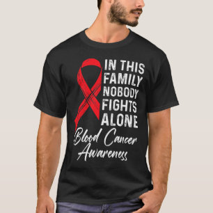 Camiseta Suporte da família Conhecimento do Cancer de Consc