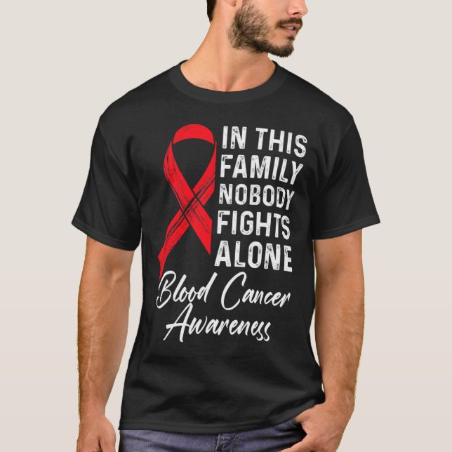 Camiseta Suporte da família Conhecimento do Cancer de Consc (Frente)