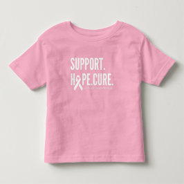 Camiseta Suporte de conscientização do cancer cura Toddler 