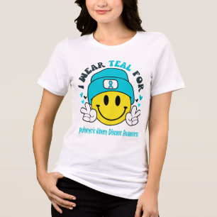 Camiseta Suporte de Fita de Sensibilização para a Doença Re