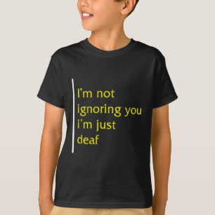 Camiseta Suporte de Idioma Asl Mês de Consciência Não Ignor