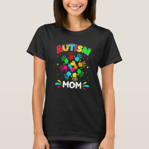 Camiseta Suporte de Puzzle de Mãe Autista Família Conscient