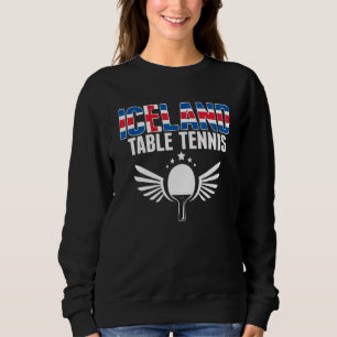 Camiseta Suporte de Tênis de Mesa da Islândia Ping Pong I