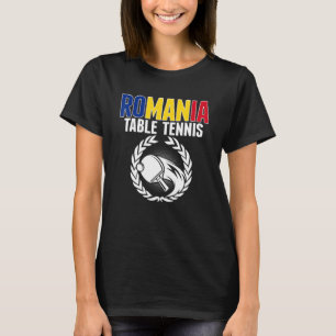 Camiseta Suporte de Tênis de Mesa da Romênia